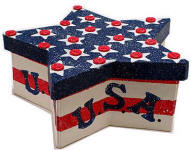 America USA Stencil Box