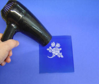 Blow Dry the Stencil