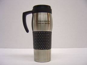 Etched Stainless Steel Travel Mug